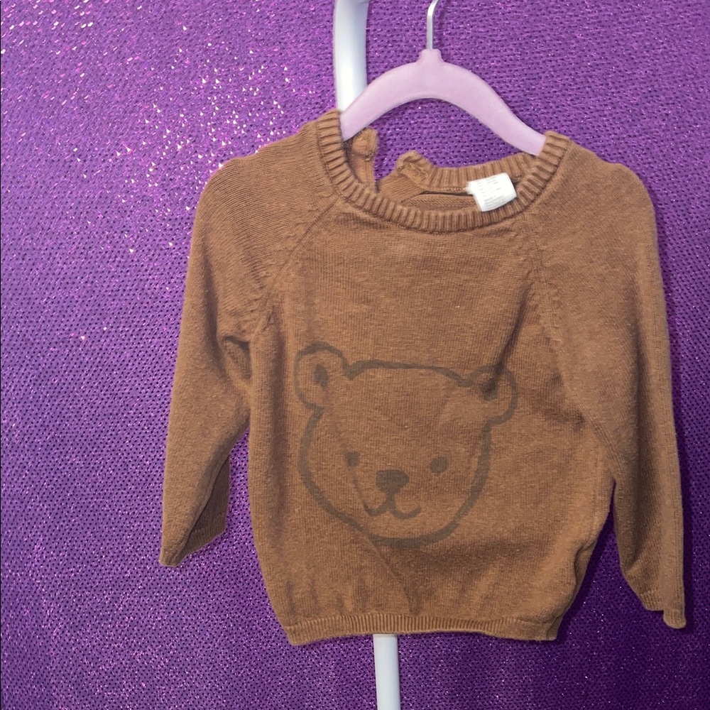 USED H&M Brown Bear Kids Sweater